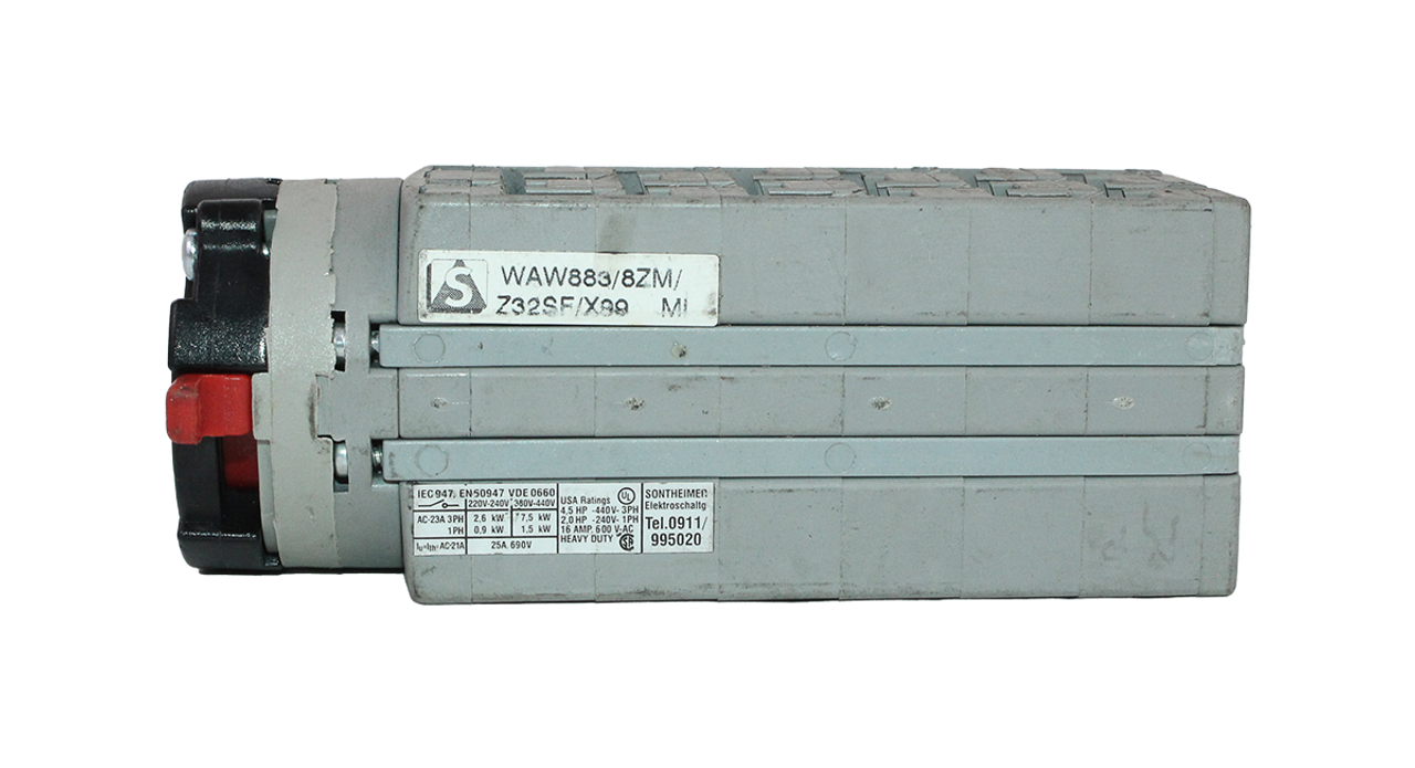 Sontheimer Cam Switch WAW883/8ZM/Z32SF/X99 MI 25A 690V