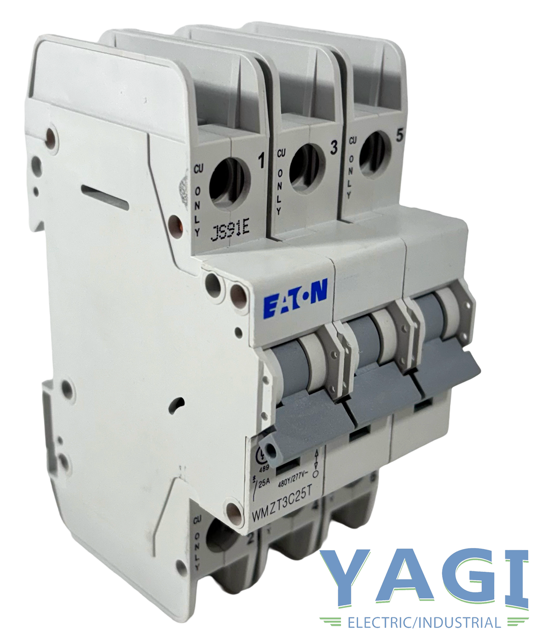 Eaton WMZT3C25T Breaker 25A 10kA 480Y/277V 3P 3PH C Curve DIN Rail