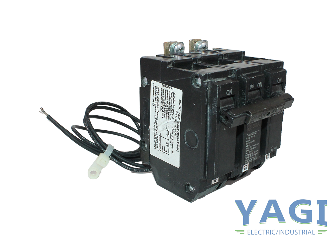General Electric THQB2130ST1 Circuit Breaker 30A 120/240V 2P 10kA w/ Shunt Trip