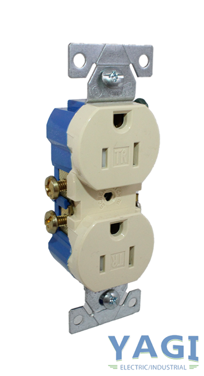Cooper Eaton TR270V Grounding Duplex Receptacle #14-10 AWG 15A Commercial Box of 10
