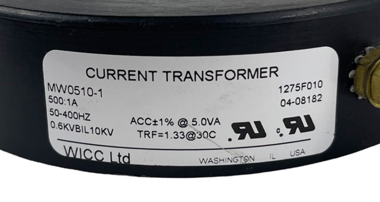 WICC MW0510-1 Current Transformer 500:1A 50-400Hz 0.6KVBIL 10KV