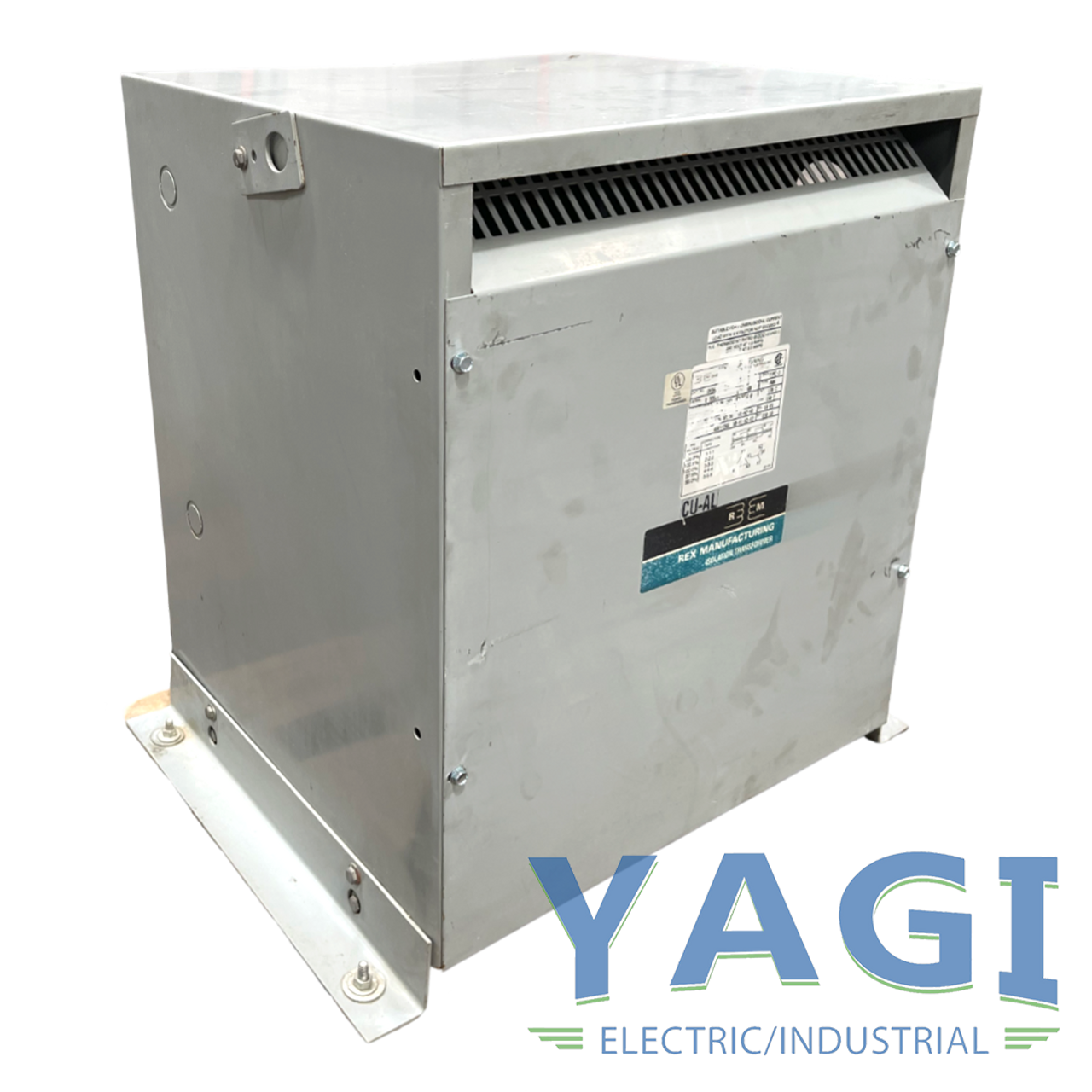 Rex Manufacturing DA34J1P1 Transformer 34kVA Pri: 575V Sec: 460Y/266 3PH