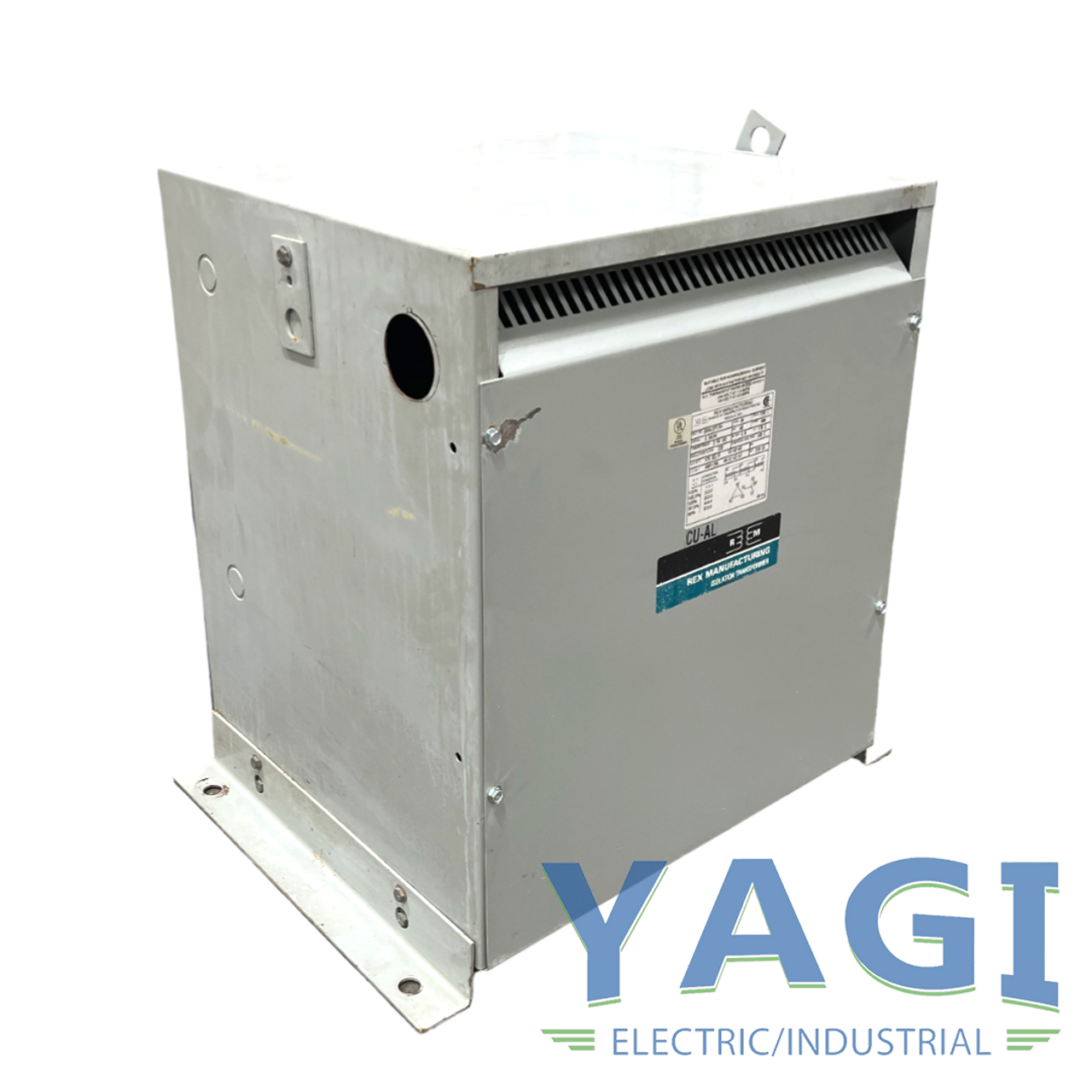 Rex Manufacturing DA34J1P1/K4 Transformer 34kVA Pri: 575V Sec:460Y/266 3PH Type1