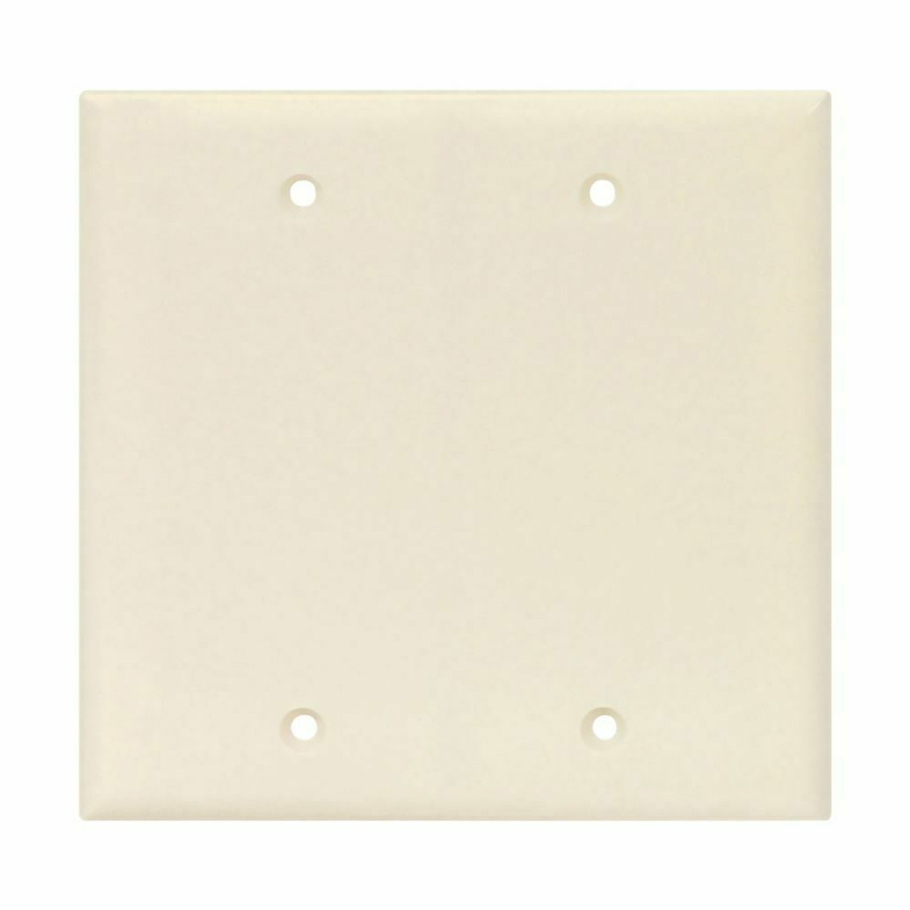 Eaton PJ23LA-F-LW Wallplate Two-Gang Blank Light Almond Box-Mount Polycarbonate