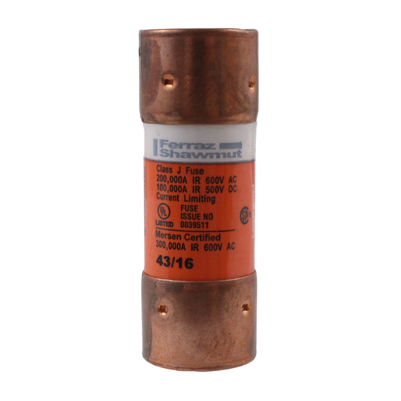 Ferraz Shawmut AJT30 Fuse 30A 600V 200kA Class J Smart Spot Dual Element Time Delay