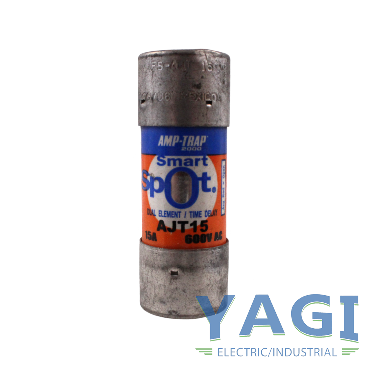 Ferraz Shawmut AJT15 Fuse 15A 600V 200kA Class J Amp Trap Smart Spot Dual Element