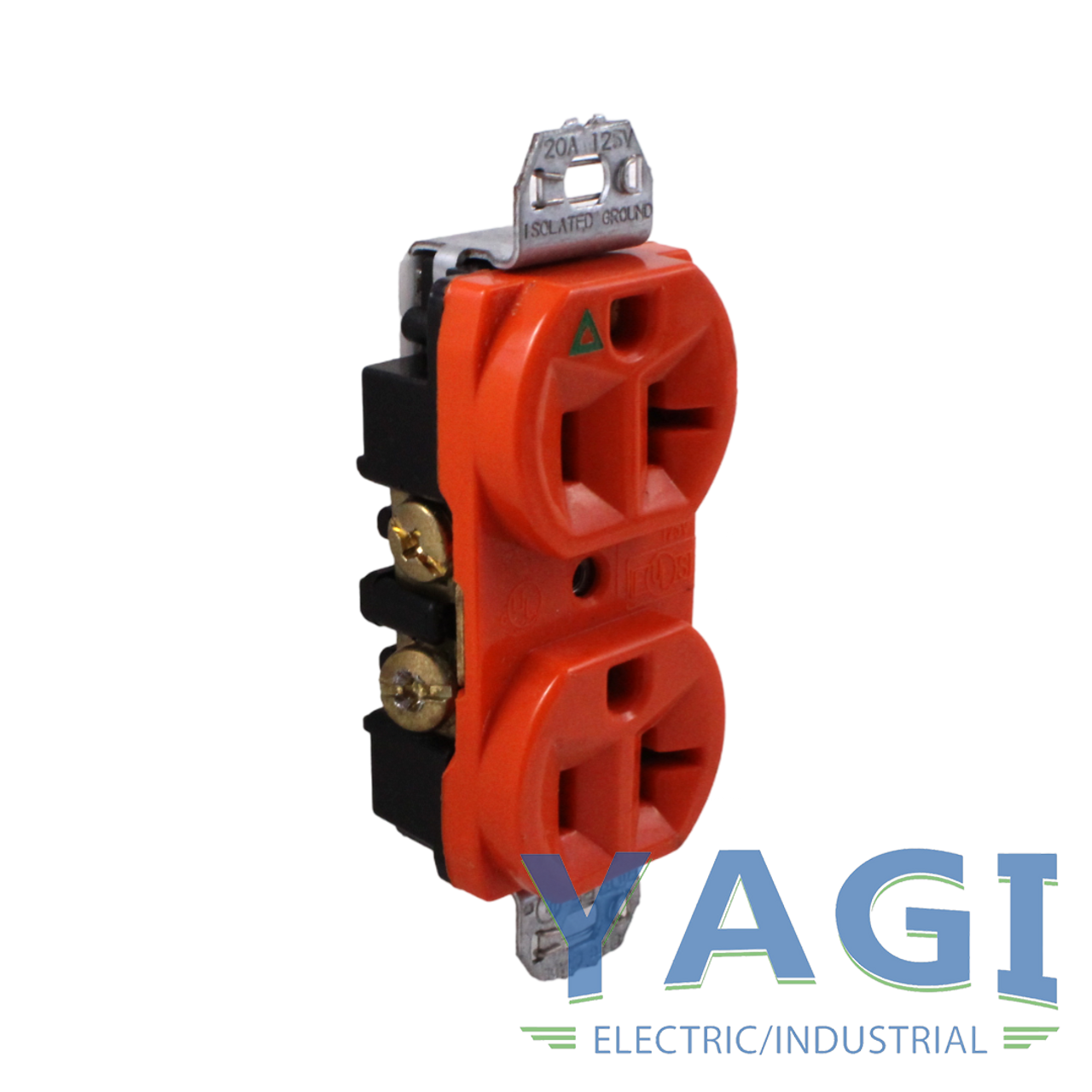 Pass and Seymour Legrand IG5362 Duplex Receptacle 20A 125V 2 Pole 3 Wire Orange