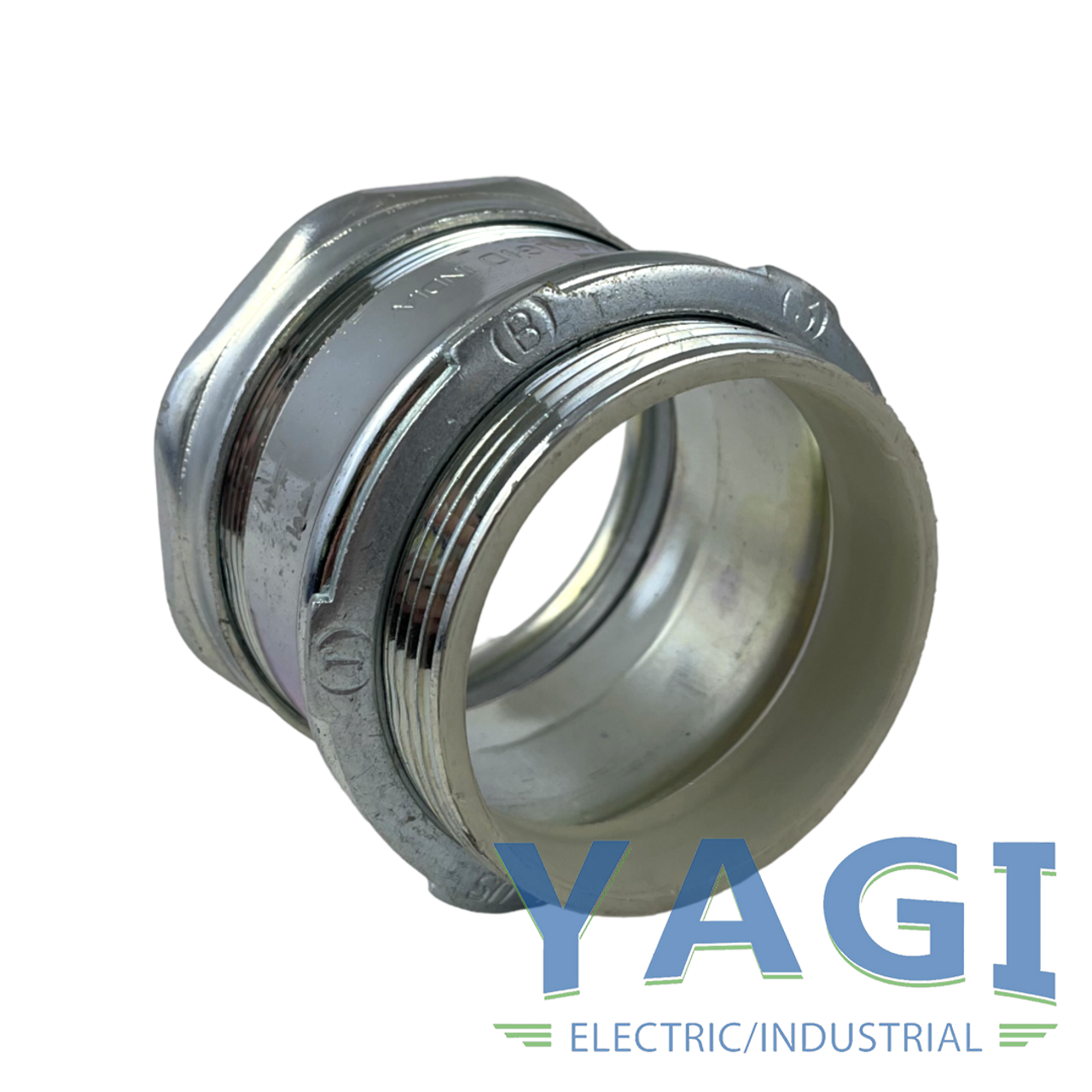 YAGI 257-I Compression Connector 3 Inch Steel Straight Insulated