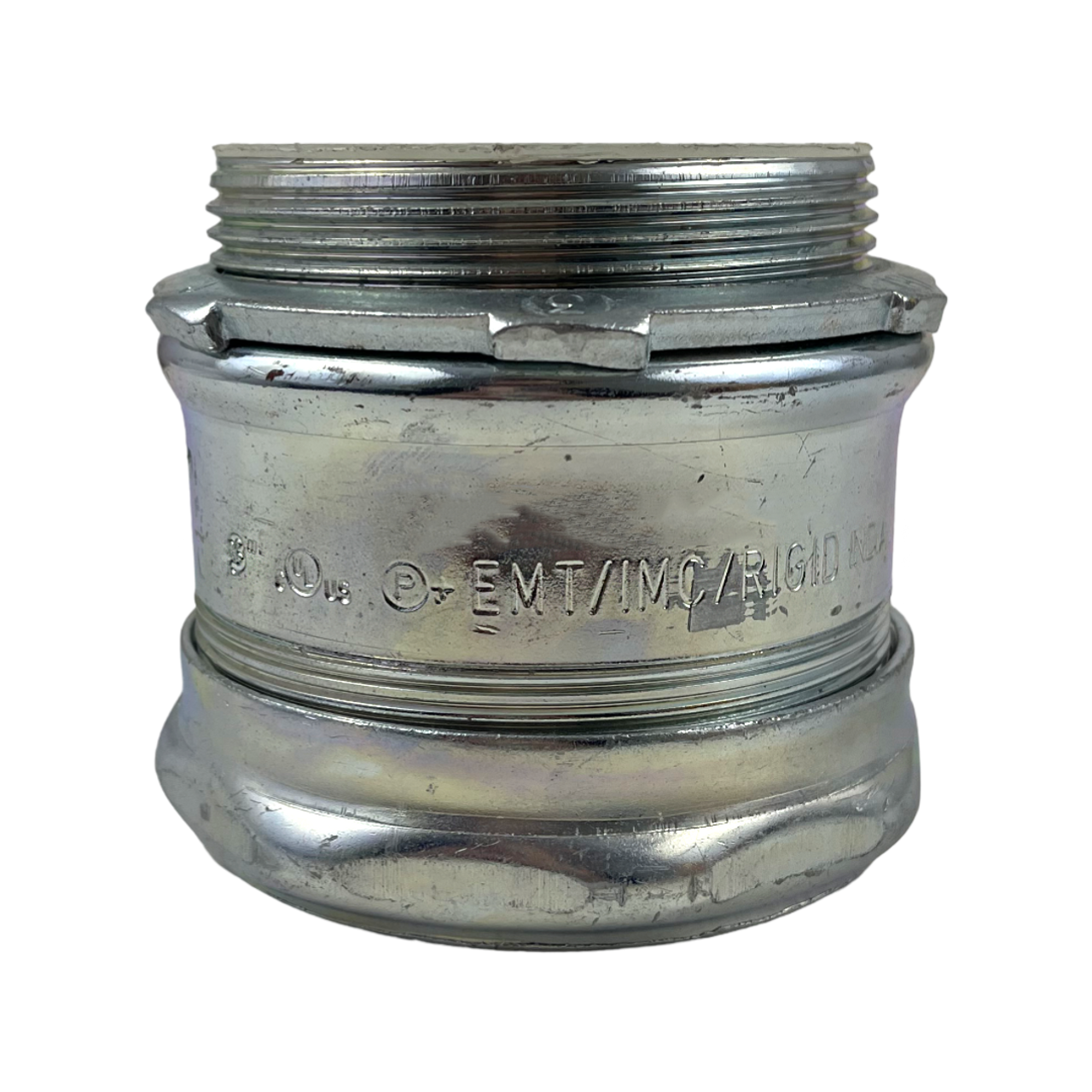 YAGI 257-I Compression Connector 3 Inch Steel Straight Insulated