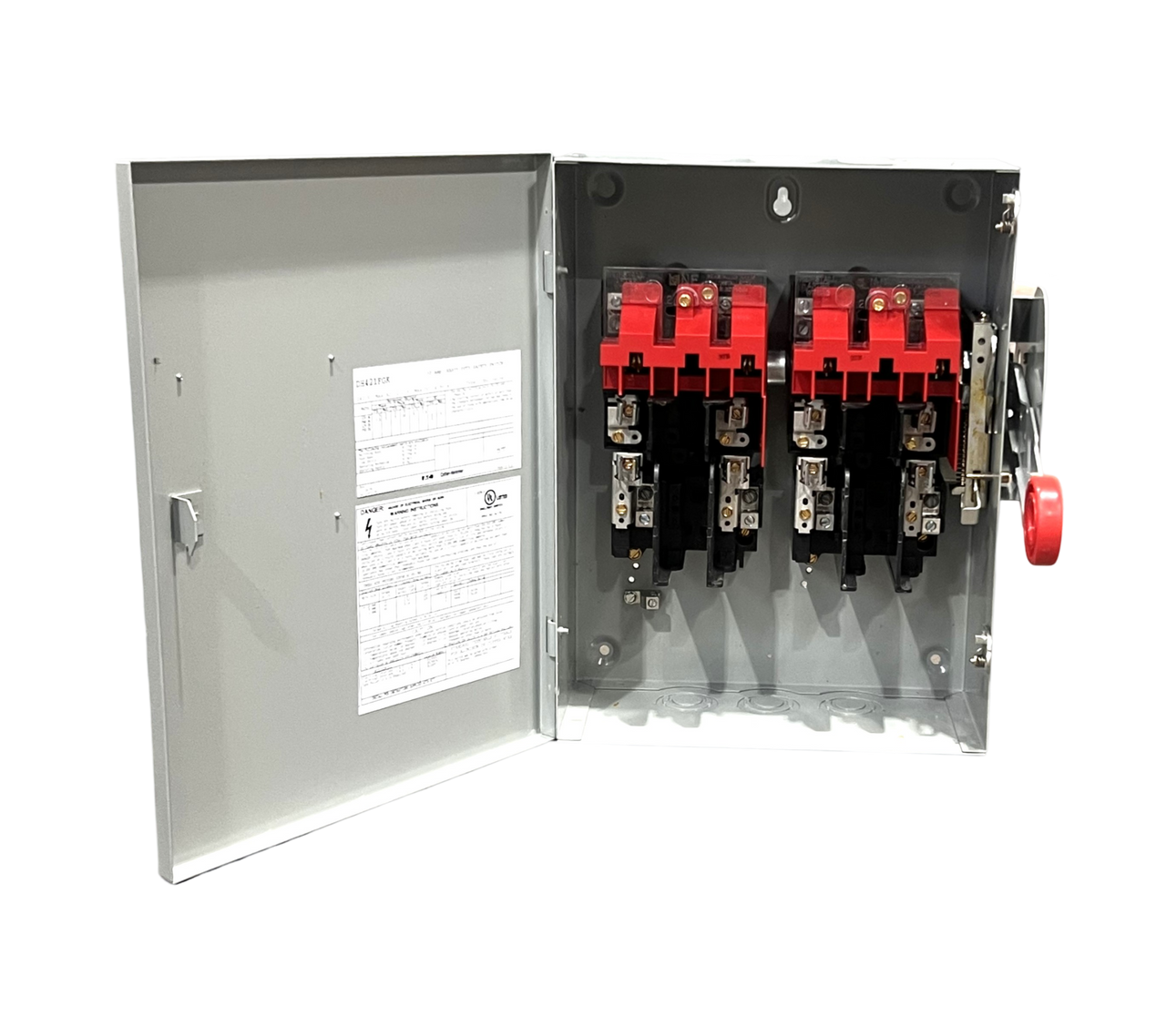 Eaton DH421FGK Fusible Disconnect 30A 240V 4P 4W NEMA 1 Class H Fuse Heavy Duty