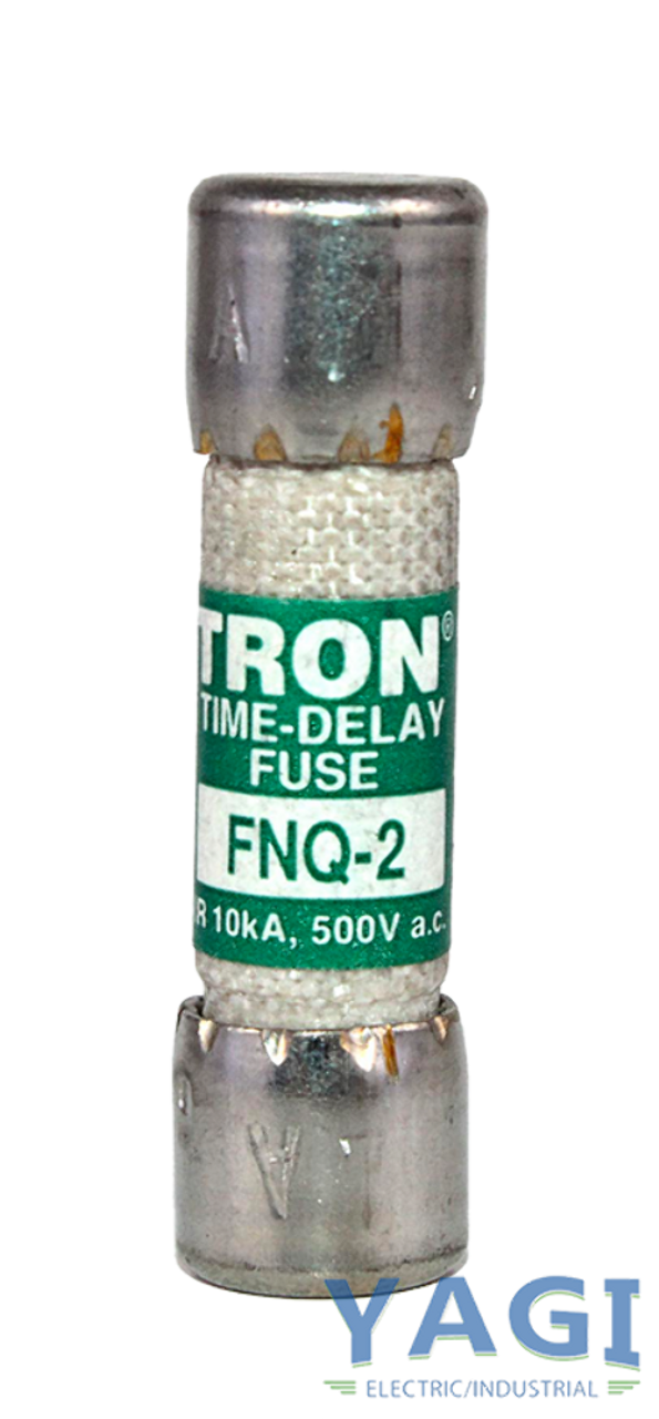 Bussmann Tron FNQ-2 Fuse 2A 500V 10kA Time-Delay Dual-Element Midget Class Pkg of 100