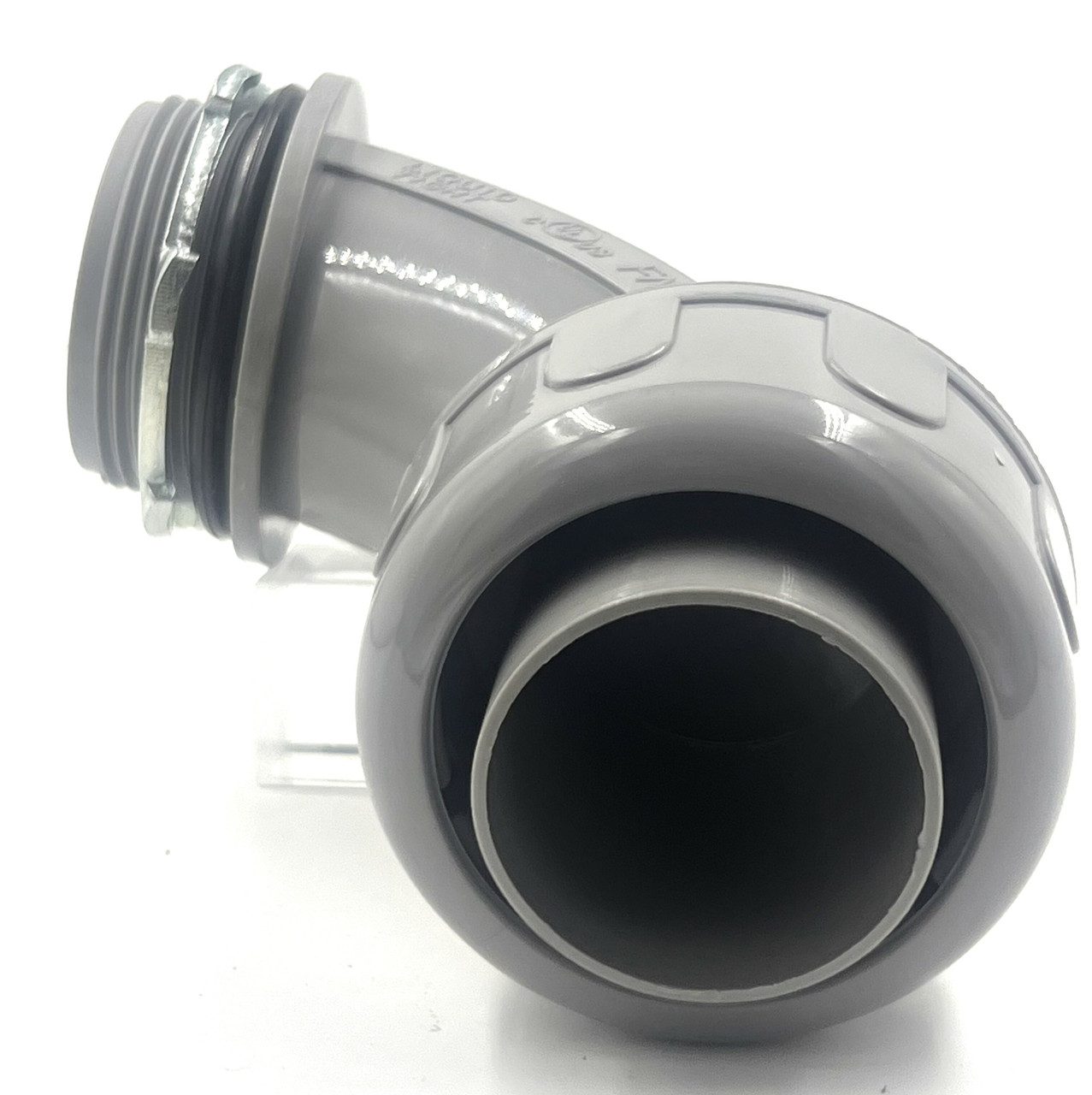 AFC Fittings 0946-02-GY 90 Degree Liquid Tight Connector 1 1/2 Inch PVC