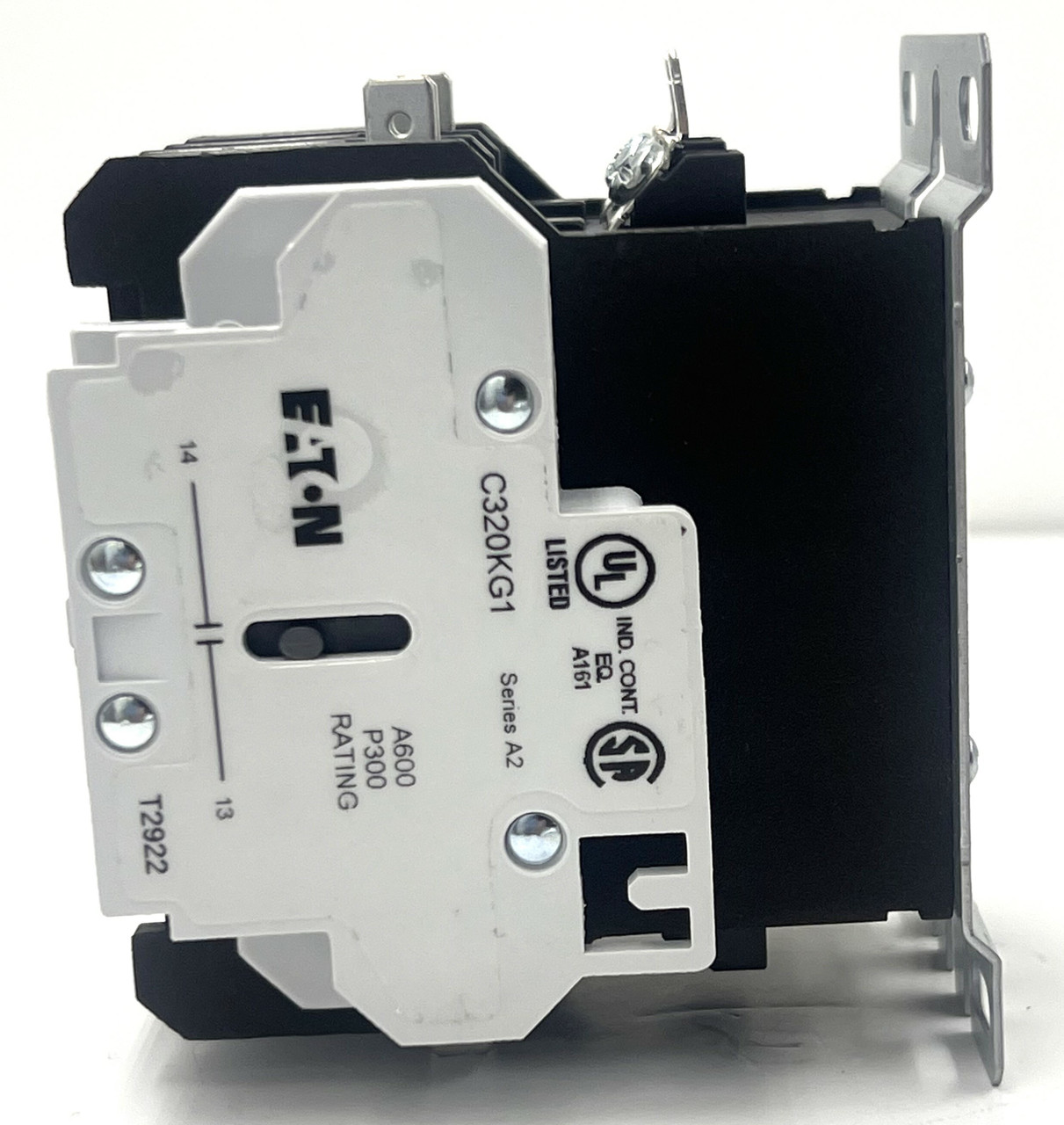 Eaton C25DND225AA DP Contactor 25A 2P Coil: 110/120V w/Auxiliary Contact C320KGI