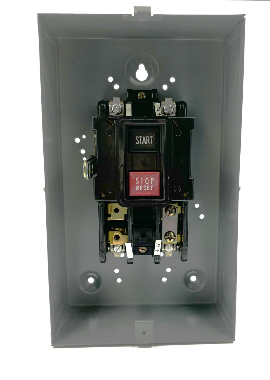 General Electric CR1062S2AAP2000 Manual Motor Starter 2P 1PH 600V NEMA 1 Push Button