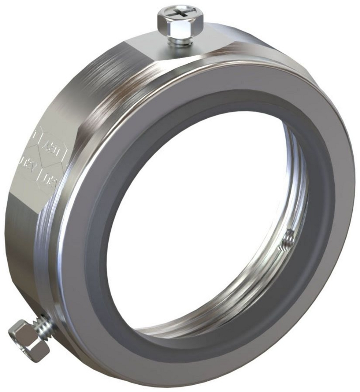 AMF RCB400B Straight Ground Bushing 4 Inch Zinc Plated Steel
