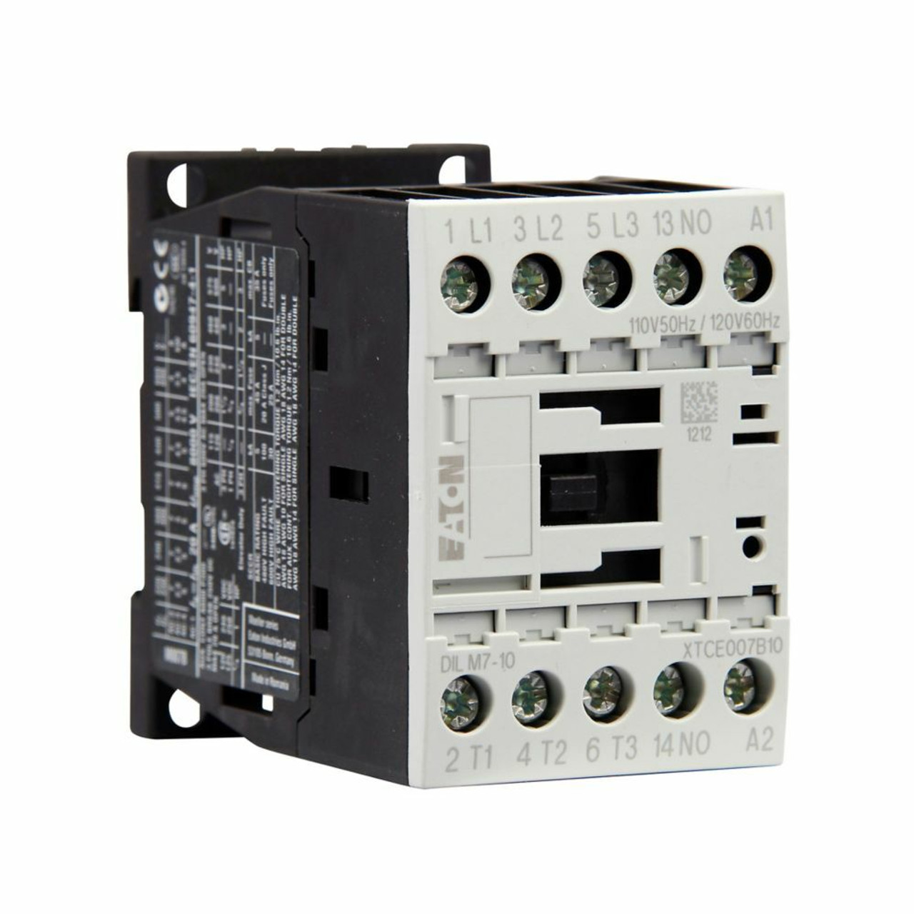 Eaton XTCE007B10A IEC Contactor  7A 120V 110-120VAC 3P 