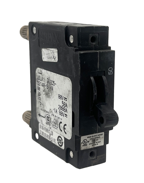 Airpax LELK1-1REC5-32148-50-V Breaker 50A 80V 1P 50kA Bullet Style