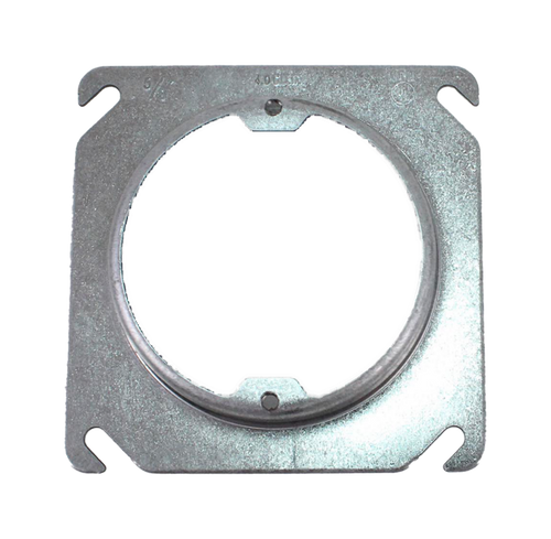 United Mfg Industries 43058 Steel Plaster Ring 4S Square Raised 5/8-Inch 2 3/4-Inch Open Ears 2 3/4-Inch O.C