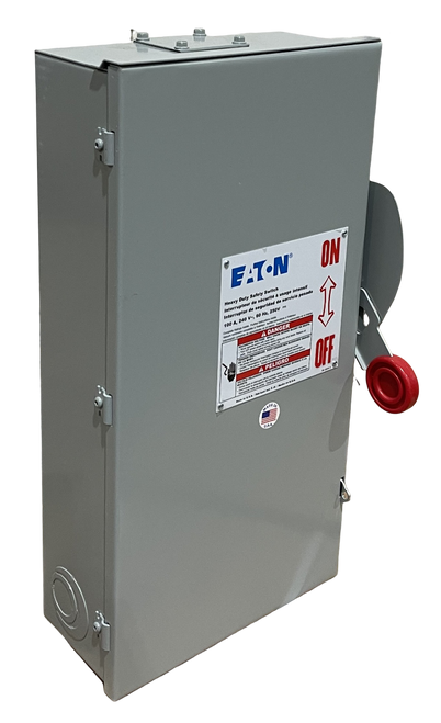 Eaton DH223FRK Fusible Disconnect | 100A 240V | 2-Pole 2-Wire | Heavy Duty Safety Switch NEMA 3R Eaton DH223FRK Fusible Disconnect | 100A 240V | 2-Pole 2-Wire | Heavy Duty Safety Switch NEMA 3R
