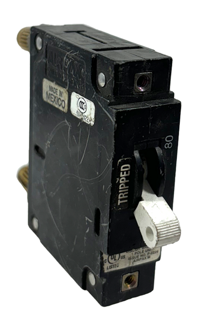Airpax LMLK1-1REC5-33229-80 Breaker 80A 80V 1P 10kA Panel Mount