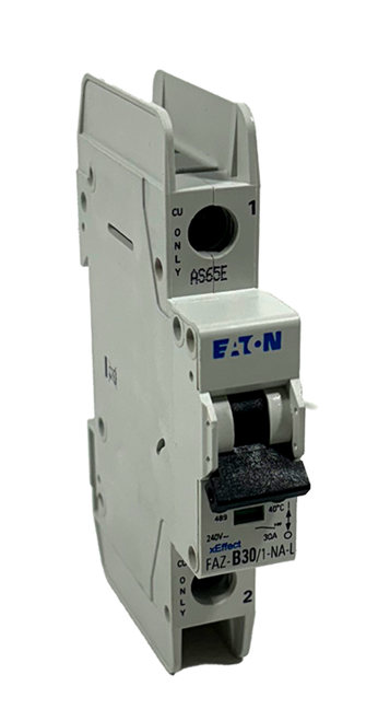 Eaton FAZ-B30/1-NA-L Breaker 30A 240V 10kA Din Rail 190542