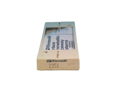 Wiremold 2351 Extension Box Shallow 1 Gang Ivory