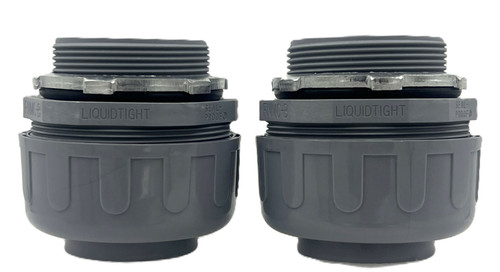 Superflex Ltd 8413 Non-Metallic Liquidtight Straight Connectors 2-Inch Nylon Box of 2