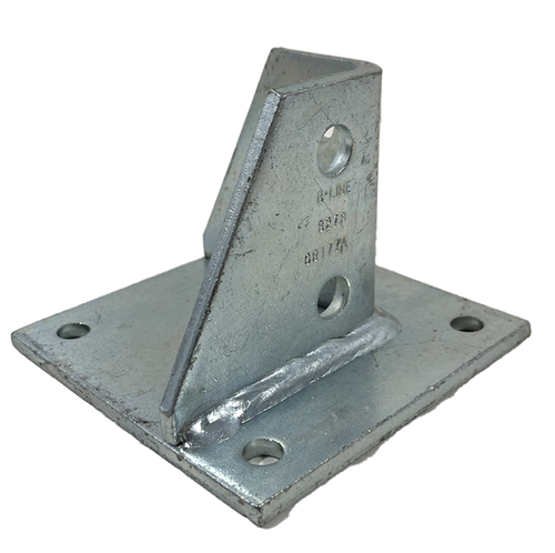 B-Line B278ZN Post Base 1-5/8" X 1-5/8" Channel 5" X 5" X 3-1/2" Base 3Pck