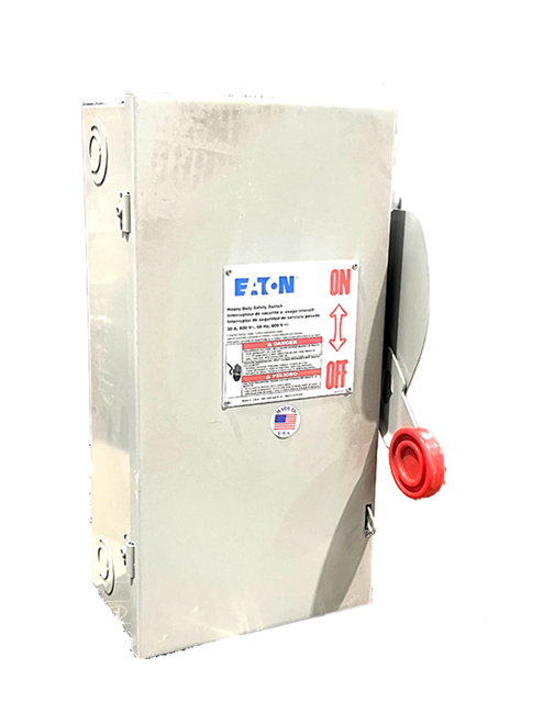 Eaton DH261NGK Heavy Duty Safety Switch 30A 600V 2P NEMA 1 3 Wire S/N Fusible