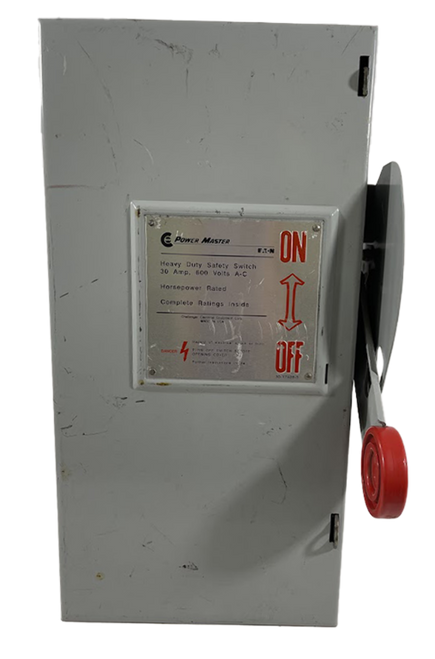 Eaton Power Master H261SNK Fusible Disconnect | 30A | 277/480V | 2-Pole 1-Phase | NEMA 1