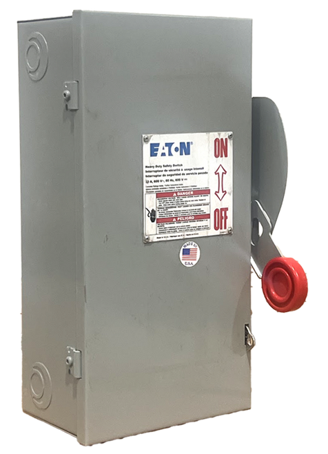 Eaton DH261UGK Non-Fusible Disconnect Heavy Duty 30A 600V NEMA 1 2P 1Ph 2W
