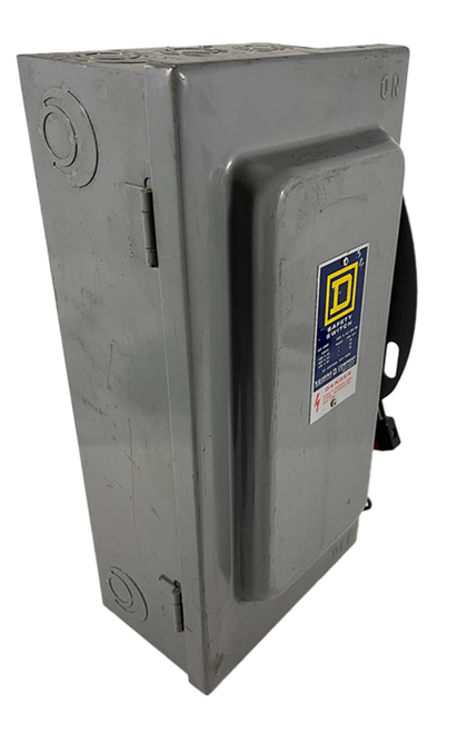 Square D HU262 Non-Fusible Disconnect Heavy Duty 60A 600V NEMA 1 2P 1Ph 2W