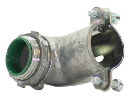 Bridgeport 807-DCI2 Connector Material: Zinc Size: 1 Inch 90 Degree Insulated Throat