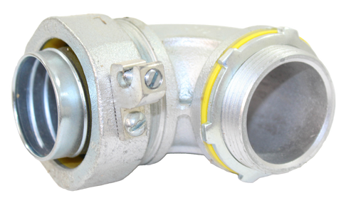 Cooper Crouse-Hinds LT15090G Grounding Connector 1 1/2-Inch 90 Degree Angle Non-Insulated
