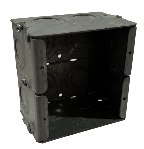 Crouse-Hinds TP691 Masonry Box Steel 2-Gang 12 KO 1/2 or 3/4 Inch