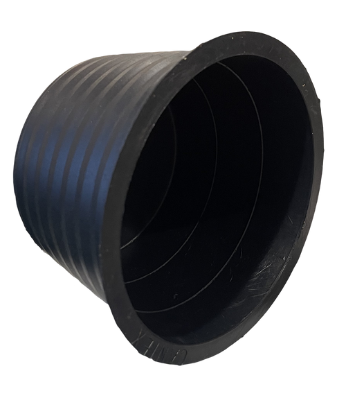 Cantex 5315253 Poly Plug 5 Inch Polyurethane Black Ribbed Side Wall