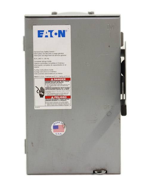 Eaton DG321URB Non-Fusible Safety Switch | 30A | 240V | 3P | NEMA 3R | Rainproof