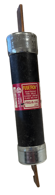 Fusetron FRS-R-100 Fuse 100A 600V 200kA Class RK5 Dual Element Time Delay