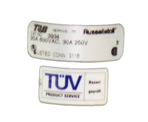 Thomas and Betts 3934 Connector Plug 20A 600V FemaleSex 4PINS OD2 Inch