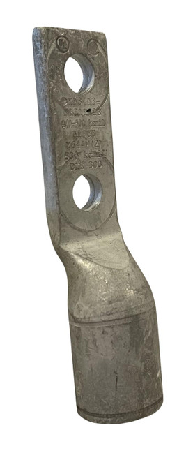 Burndy YA34A3 Compression Lug 500 kcmil 2 Hole 1/2 Inch Stud