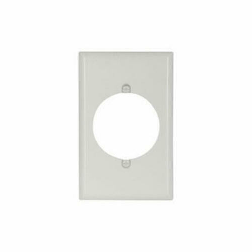 Eaton 2068W-BOX Locking Wallplate 1-Gang 2.15 In Hole Thermoset Mid-size White
