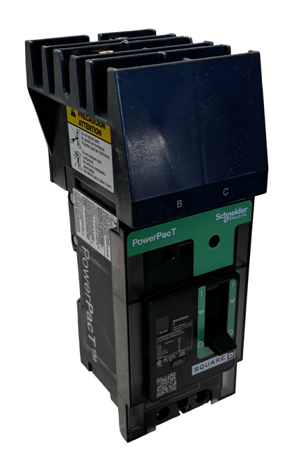Square D BGA260204 PowerPact B Circuit Breaker – 20A, 2 Pole, 600Y/347V AC, 18kA, I-Line, Thermal Magnetic, 80% Rated, BC