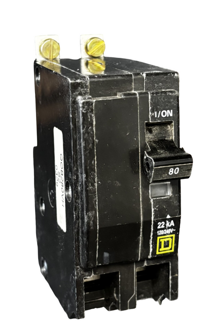 Square D QOB280VH Mini Circuit Breaker | QO Series | 80A | 2-Pole | 120/240V AC | 22kA | Bolt-On