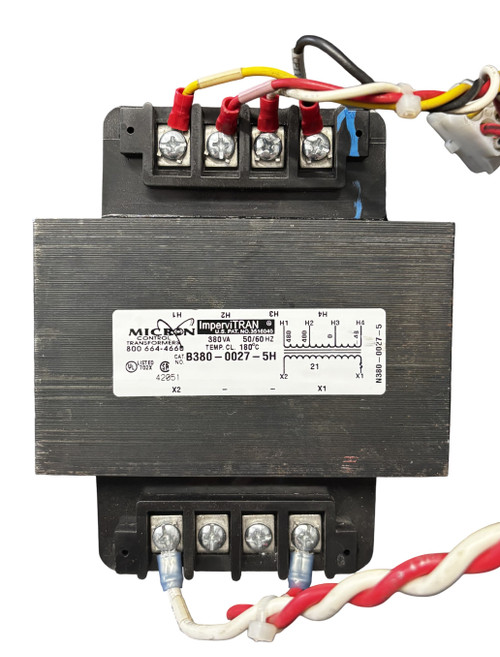 Micron B380-0027-5H Control Transformer | 380V Primary | 120V Secondary | 50/60Hz | 100VA