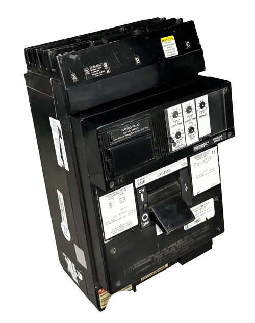 Square D LXI36600 I-Limiter Circuit Breaker | 600A | 600V AC | 3-Pole | 100kA | ARP075 Plug | Damaged Front Corner