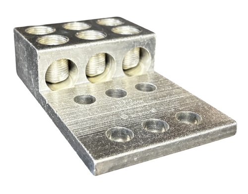 Ilsco T3A2-600N Aluminum Mechanical Lug – Dual Rated, 3-Port, Tin Plated Ilsco T3A2-600N Aluminum Mechanical Lug – Dual Rated, 3-Port, Tin Plated