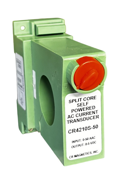 CR Magnetics CR4210S-50 Split Core AC Current Transducer | 0-5 VDC Output | Self-Powered | DIN Rail / Panel Mount