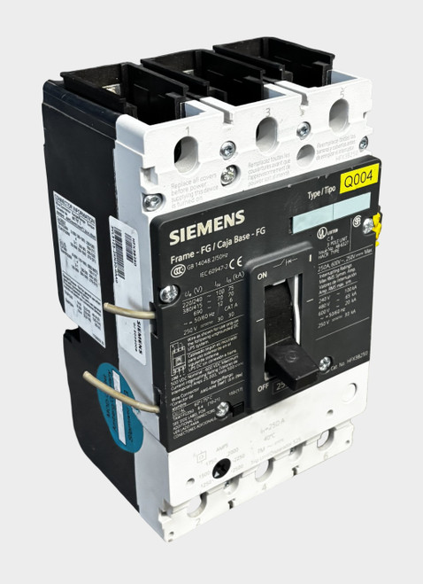 Siemens 3VL3125-3RR30-0AA0 Molded Case Circuit Breaker – 250A, 600V, 3-Pole, 65kA, Thermal Magnetic (FG Frame)