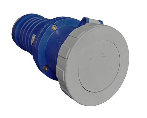 Leviton 4100C9W 100A 250V 3-Phase Pin & Sleeve Watertight Connector – IP67/IP69K