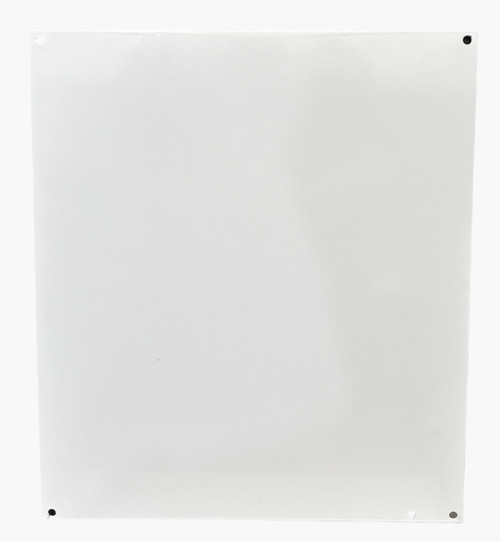 Hoffman A16P14 Panel – Fits 16x14 Junction Box, White, Mild Steel